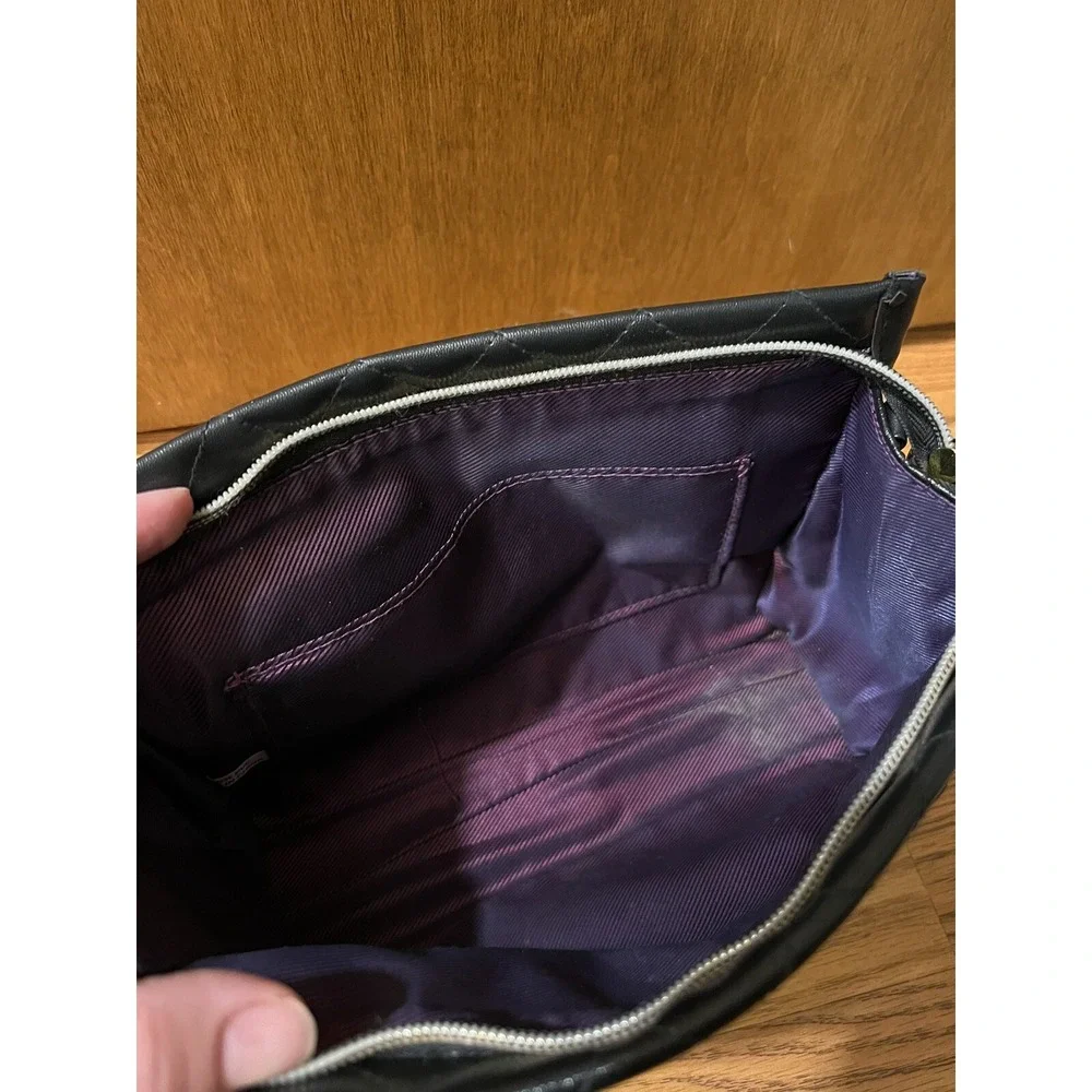 Younique 2018‎ Collection Make Up Bag Black Quilted Soft